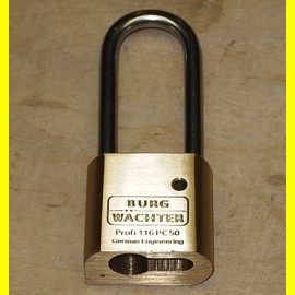 Burgw�chter Schloss f�r Profil-Halbzylinder Profi 116 PC 50 - 78 mm hoher B�gel 
