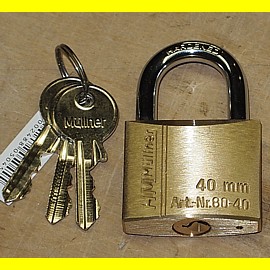 HMM�llner 40 mm - doppelt verriegelt - verschiedenschliessend