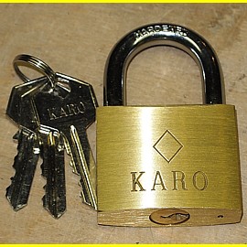 Karo 50 mm - gleichschliessend - doppelt verriegelt