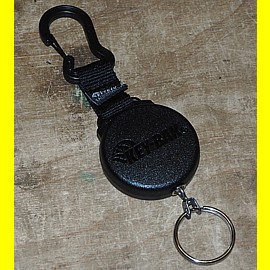 Key-Bak KB 8 Anhnger mit automatischem Rcklauf Stahlkette 60 cm + Karabiner