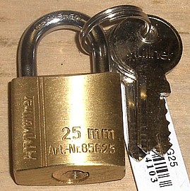 HM M�llner 25 mm 2-fach verriegelt - gleichschliessend